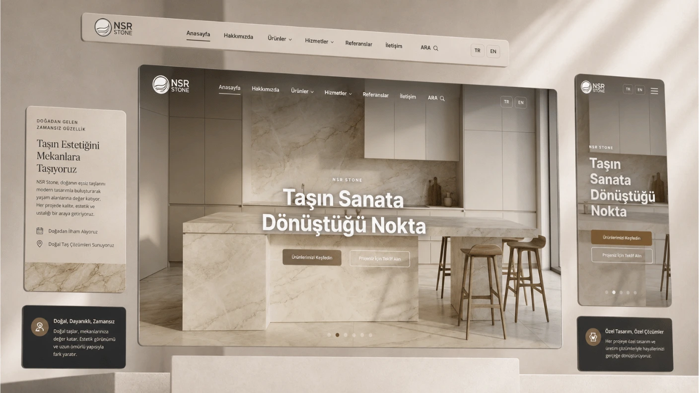 NSR Stone web tasarım projesi