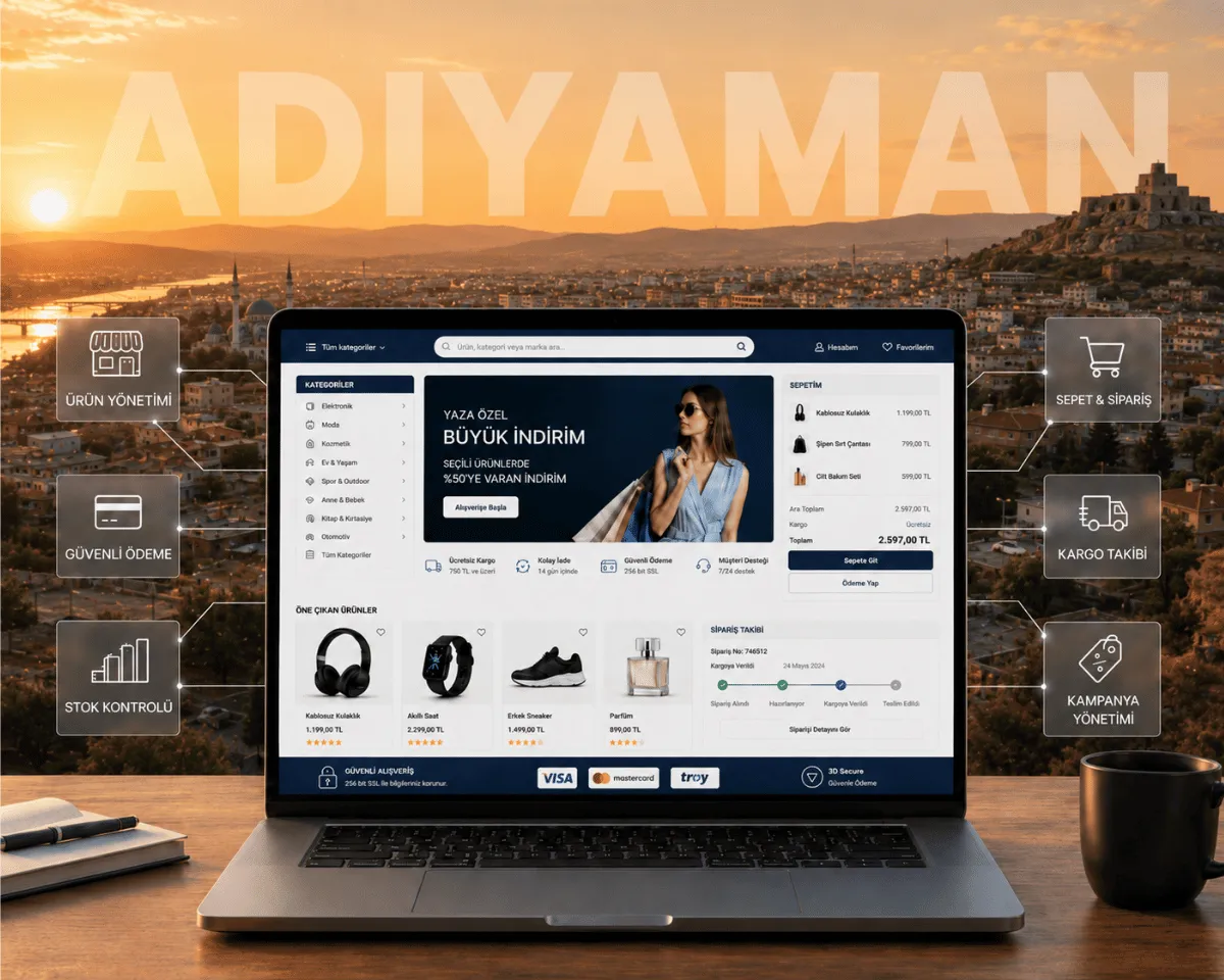 Adıyaman E-Ticaret Sitesi - Webioo