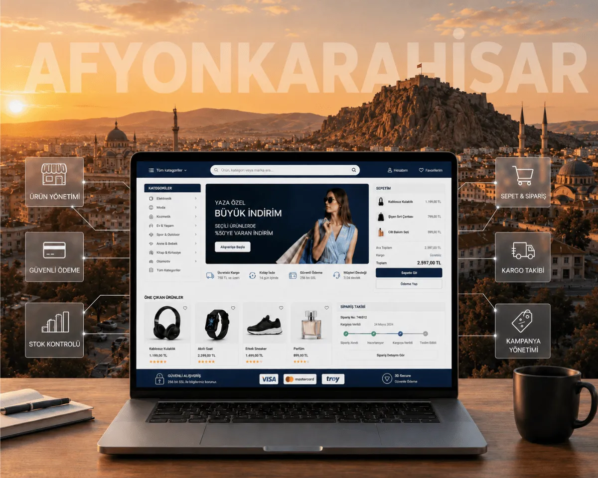 Afyonkarahisar E-Ticaret Sitesi - Webioo