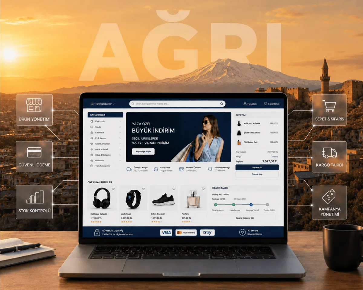 Ağrı E-Ticaret Sitesi - Webioo