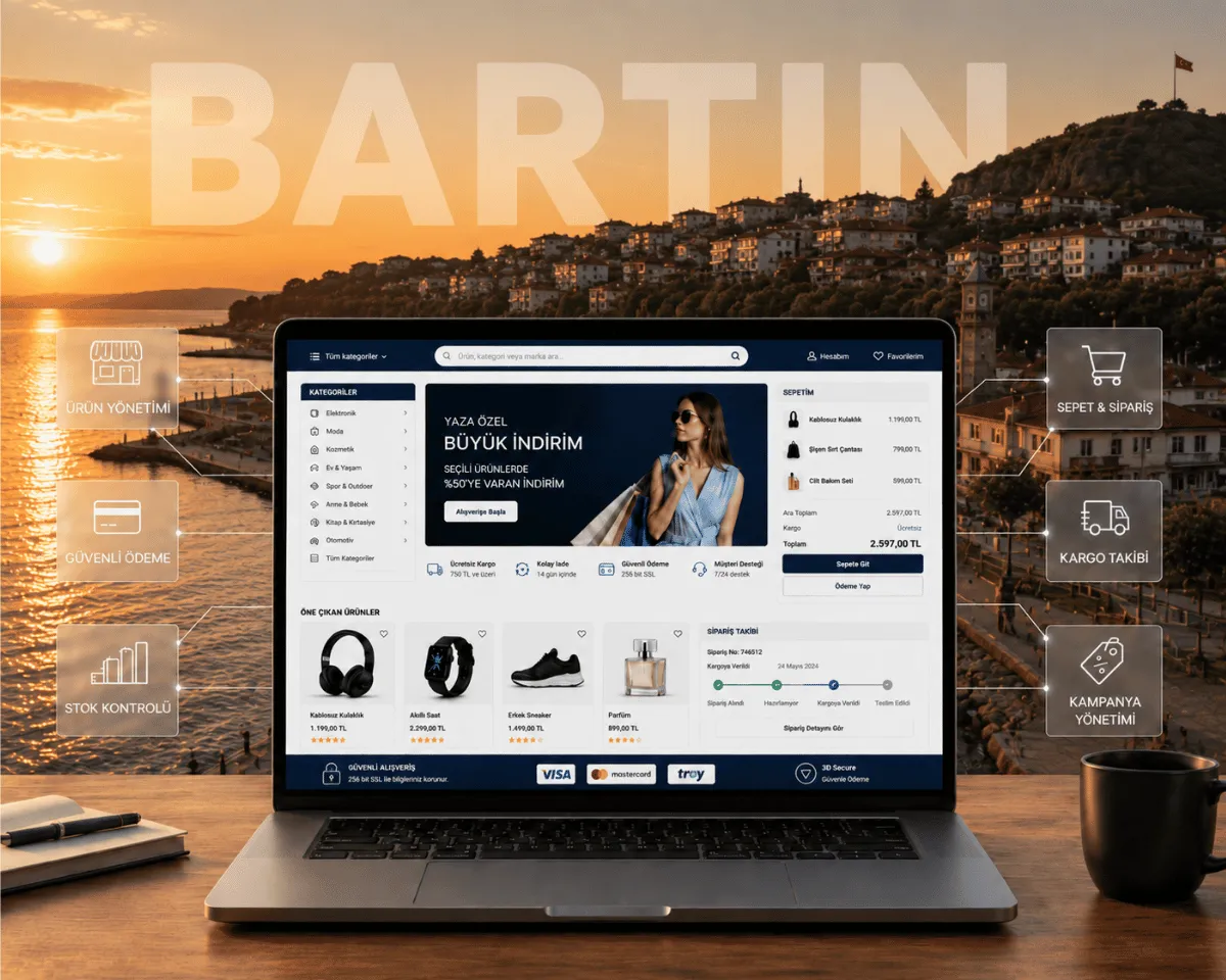 Bartın E-Ticaret Sitesi Kurulumu - Webioo