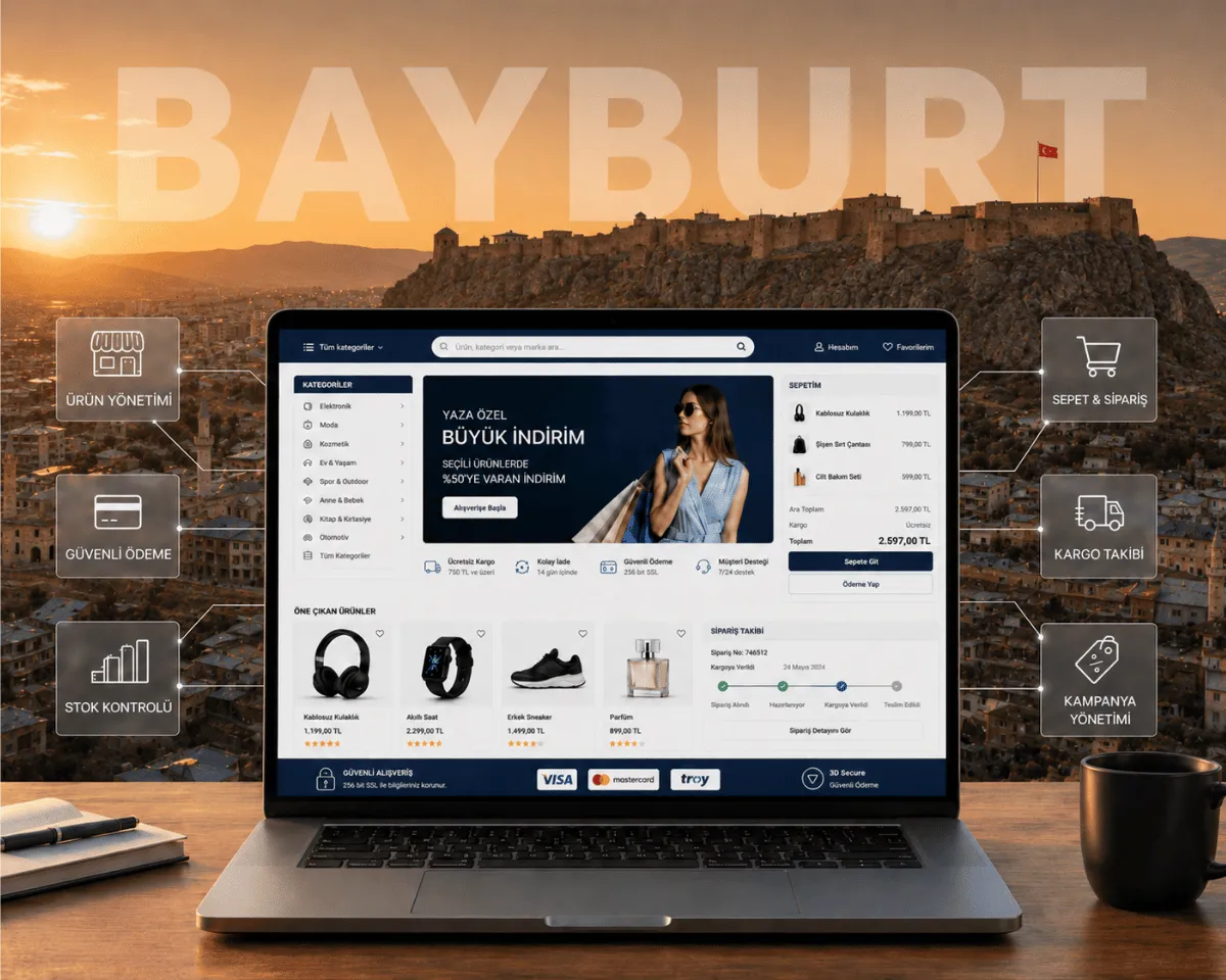 Bayburt E-Ticaret Sitesi Kurulumu - Webioo