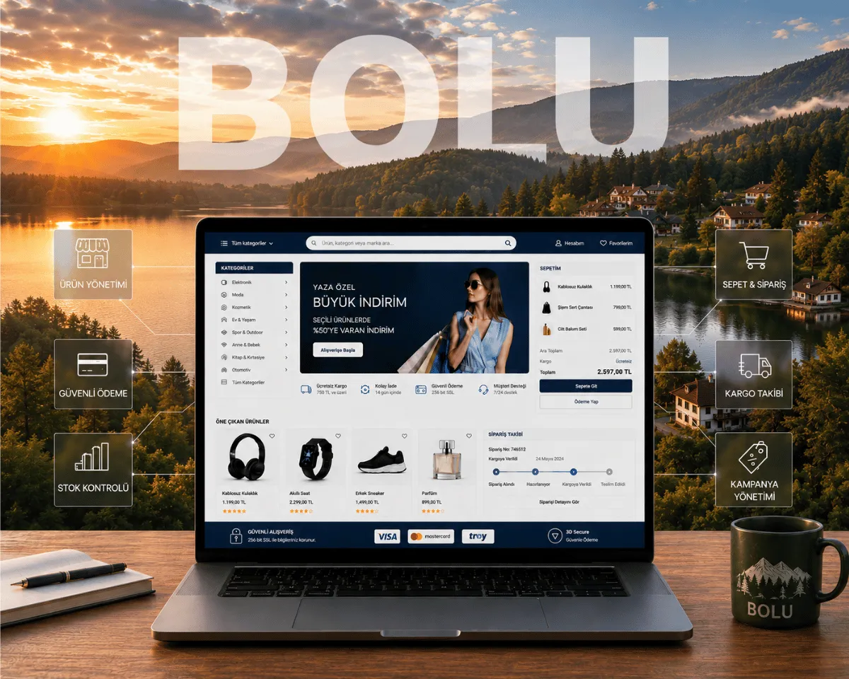 Bolu E-Ticaret Sitesi ve Online Satış Altyapısı - Webioo
