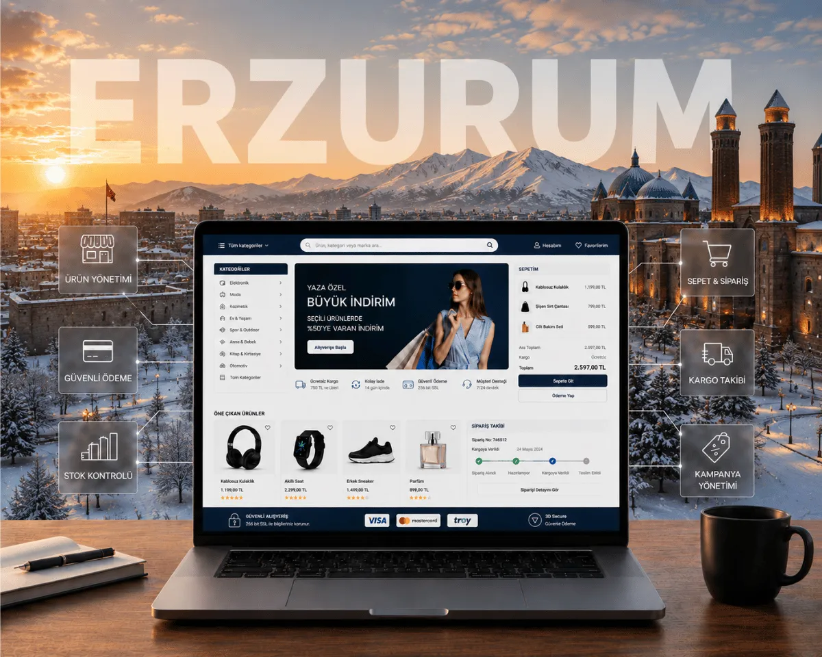Erzurum E-Ticaret Sitesi - Webioo