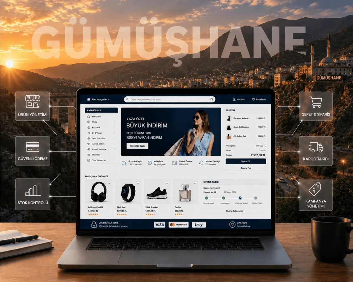Gümüşhane E-Ticaret Sitesi - Webioo