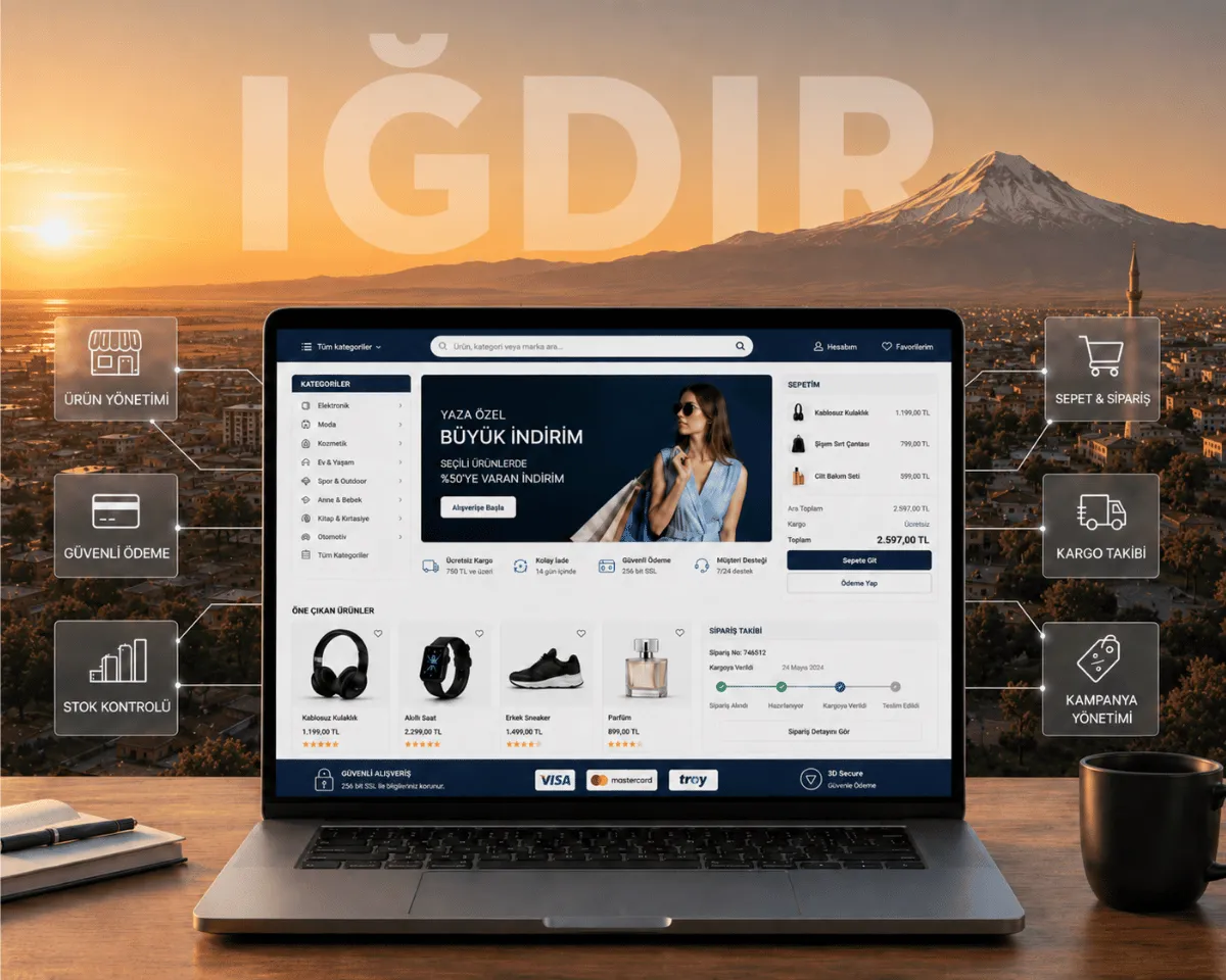 Iğdır E-Ticaret Sitesi Kurulumu - Webioo