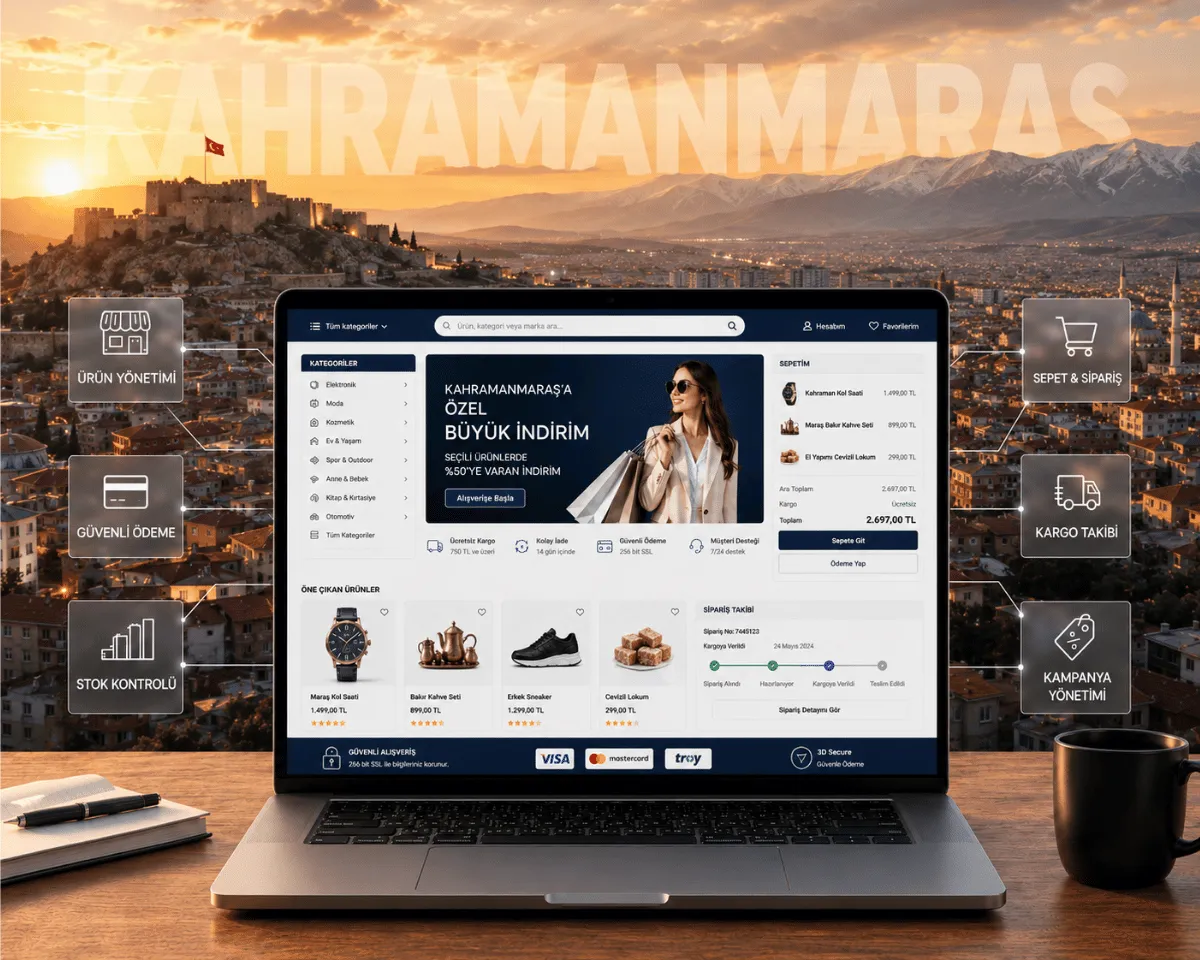 Kahramanmaraş E-Ticaret Sitesi - Webioo