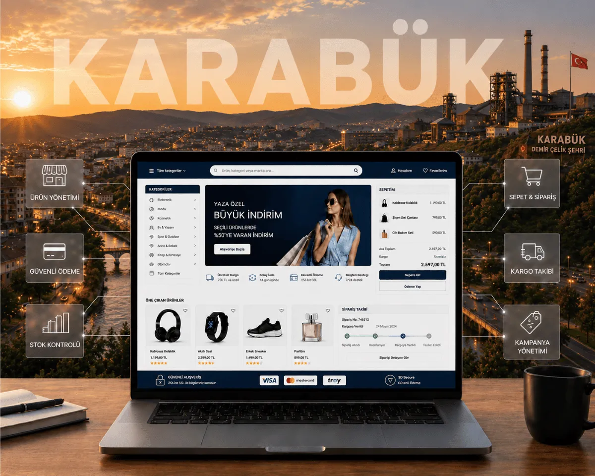 Karabük E-Ticaret Sitesi Kurulumu - Webioo
