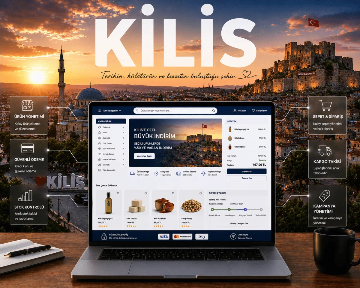 Kilis E-Ticaret Sitesi ve Online Satış Altyapısı - Webioo