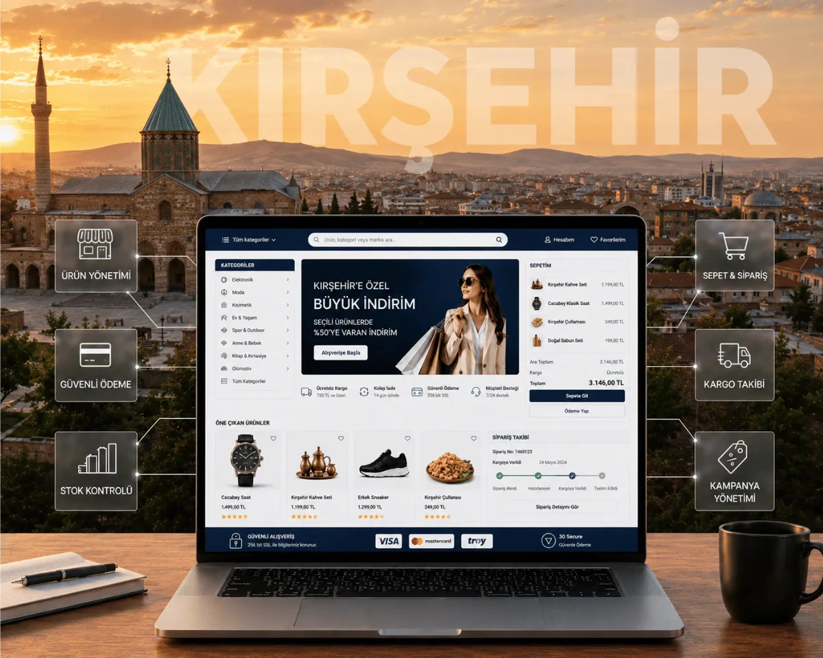 Kırşehir E-Ticaret Sitesi - Webioo