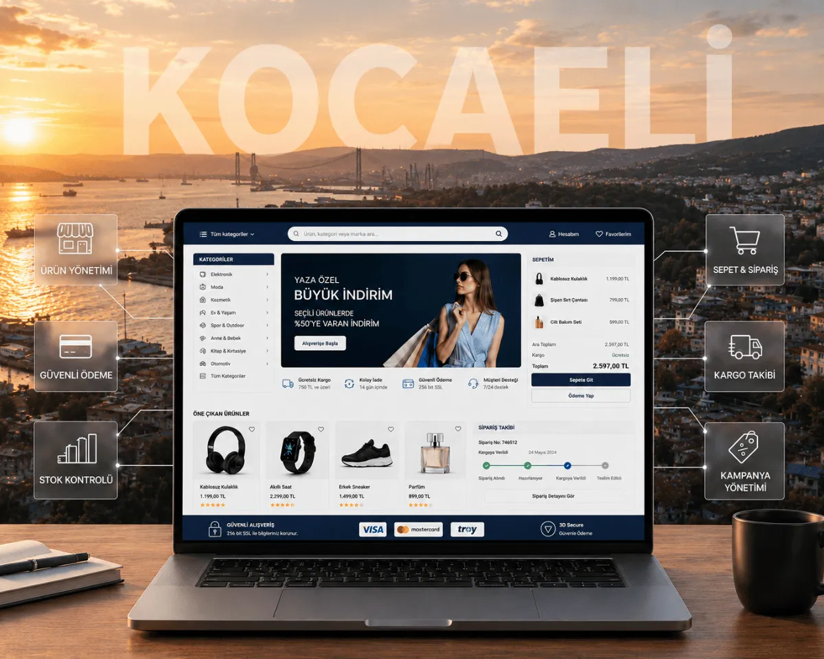 Kocaeli E-Ticaret Sitesi ve Online Satış Altyapısı - Webioo