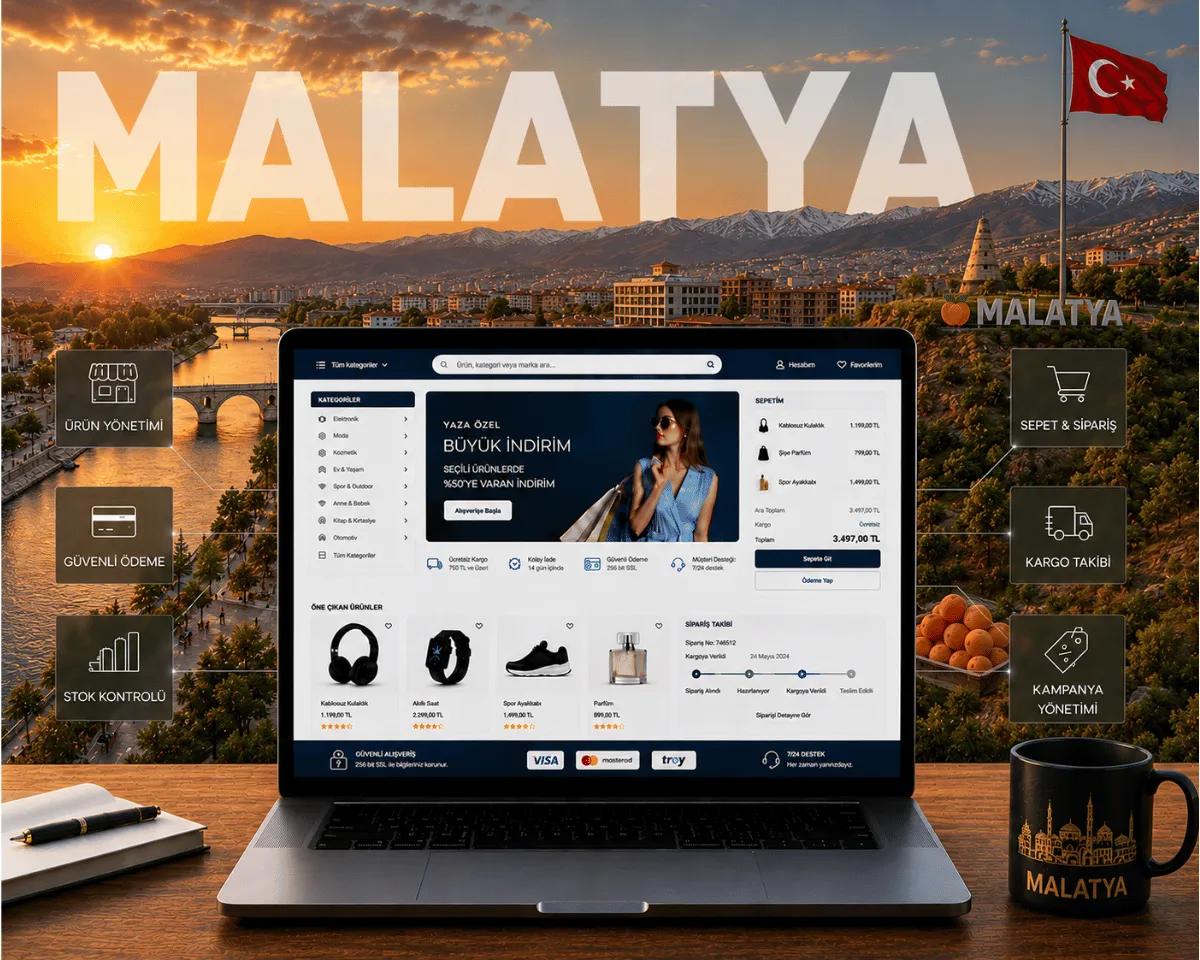 Malatya E-Ticaret Sitesi Kurulumu - Webioo