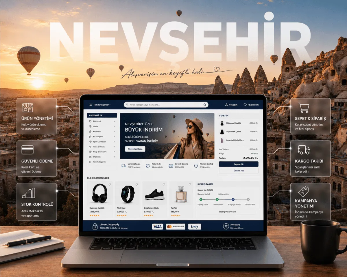 Nevşehir E-Ticaret Sitesi - Webioo
