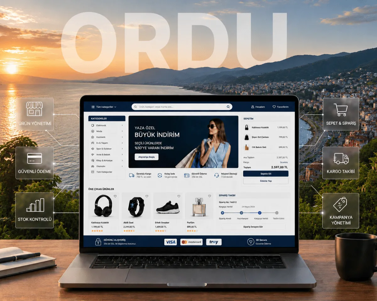 Ordu E-Ticaret Sitesi Kurulumu - Webioo