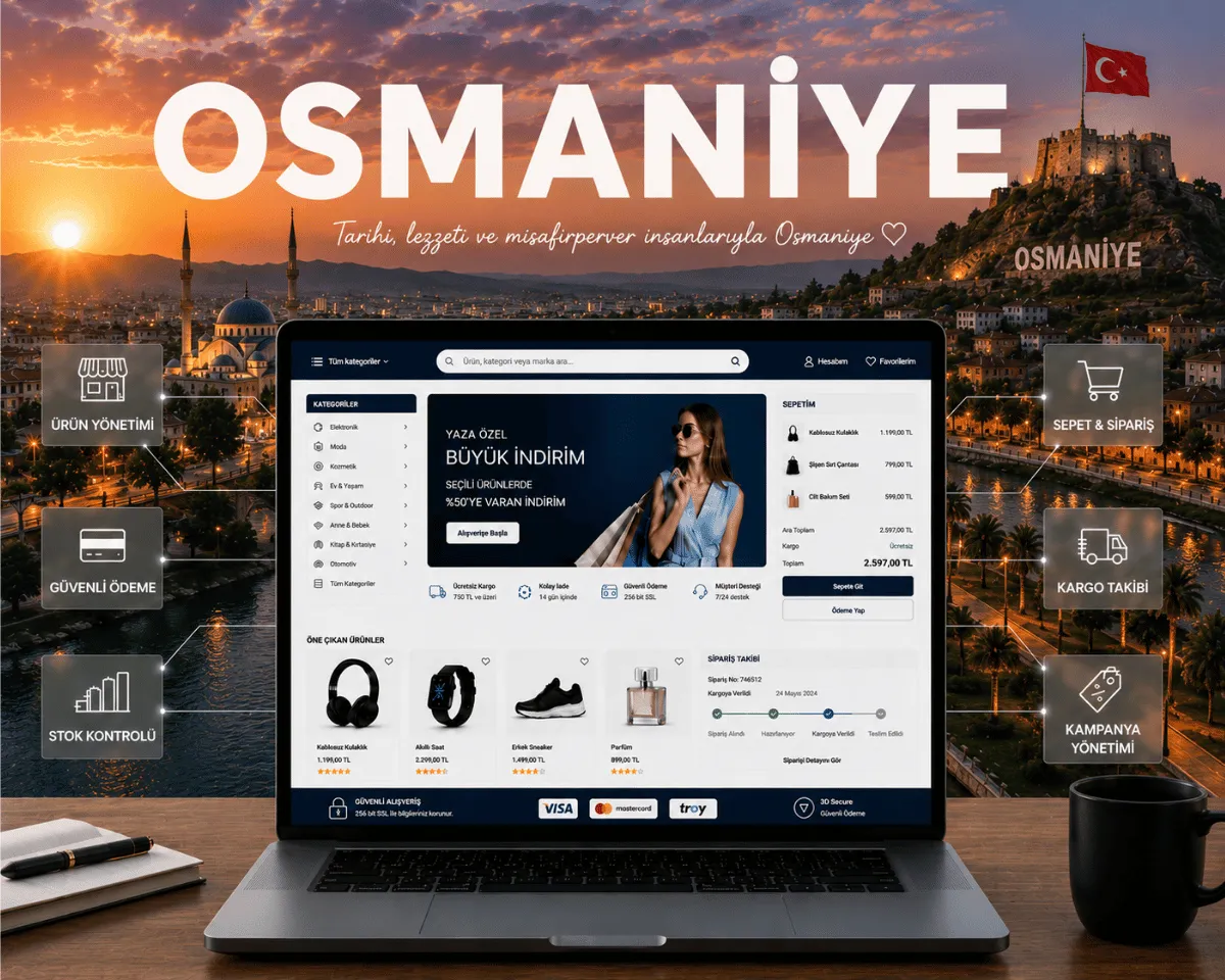 Osmaniye E-Ticaret Sitesi Kurulumu - Webioo