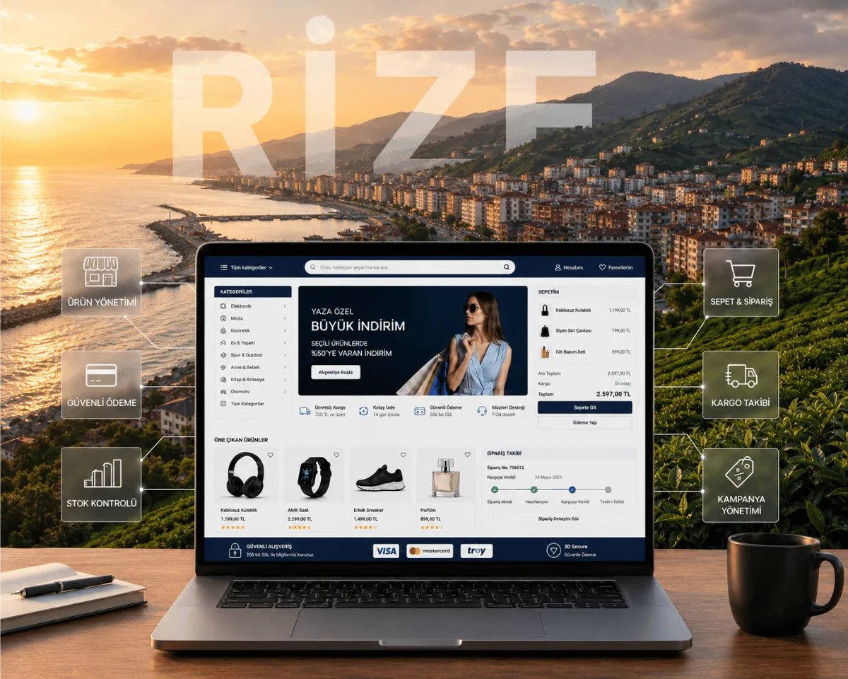 Rize e-ticaret sitesi | Webioo