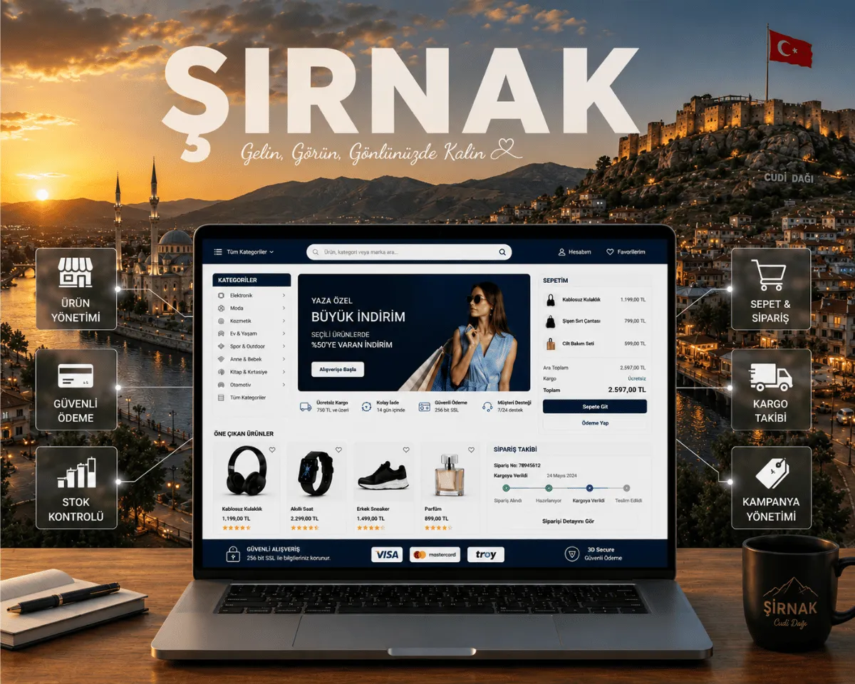 Şırnak e-ticaret sitesi | Webioo