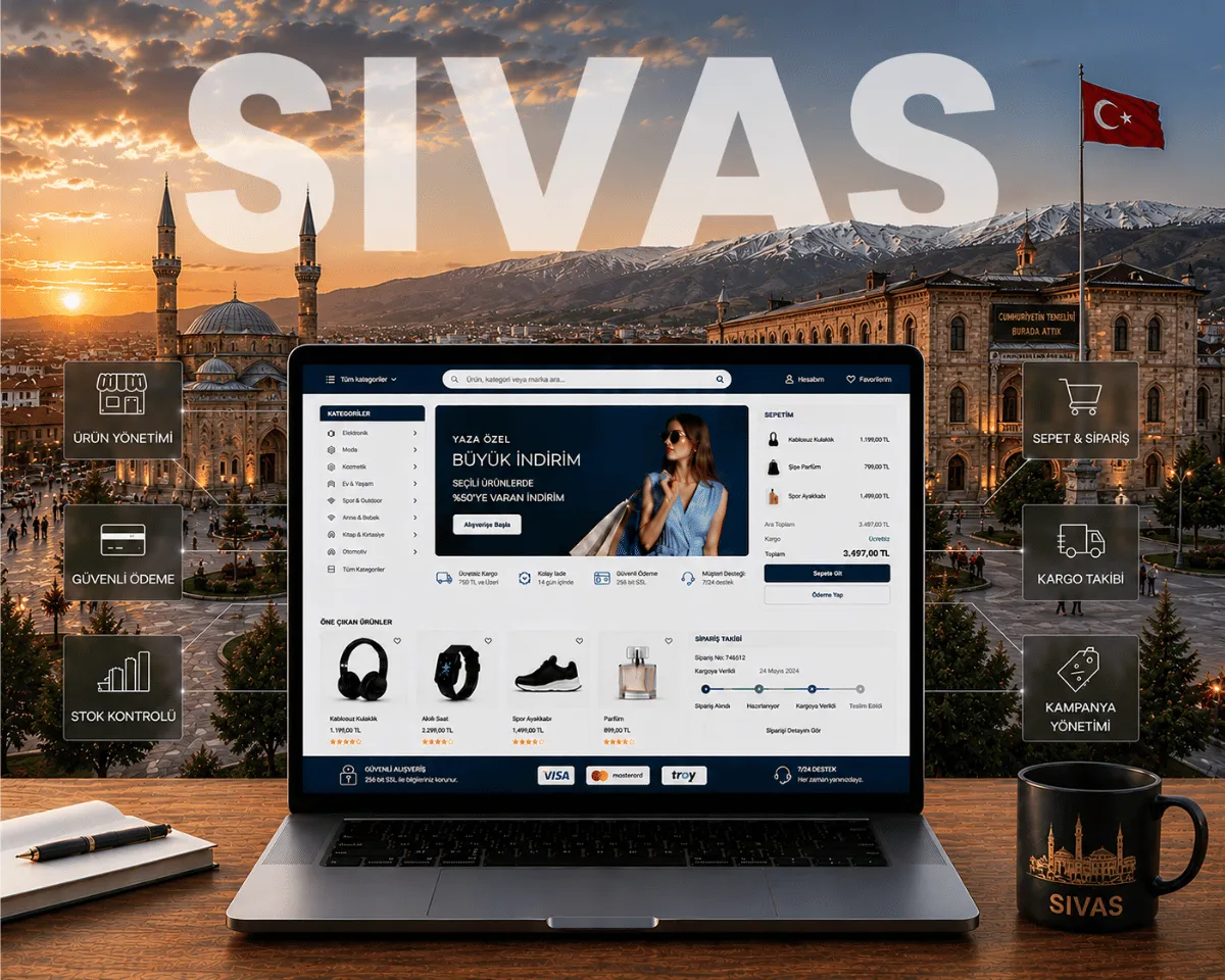 Sivas e-ticaret sitesi | Webioo