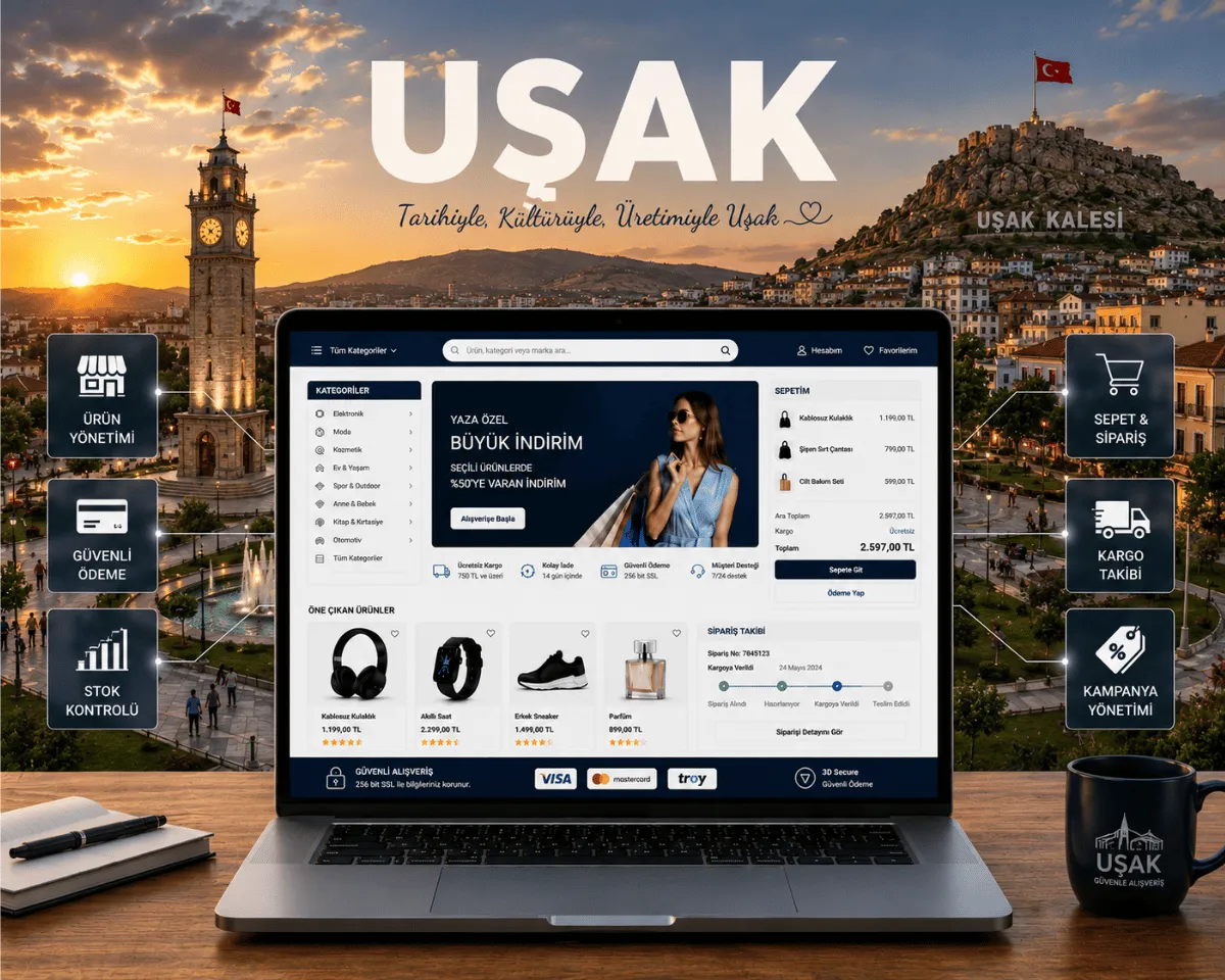 Uşak e-ticaret sitesi | Webioo