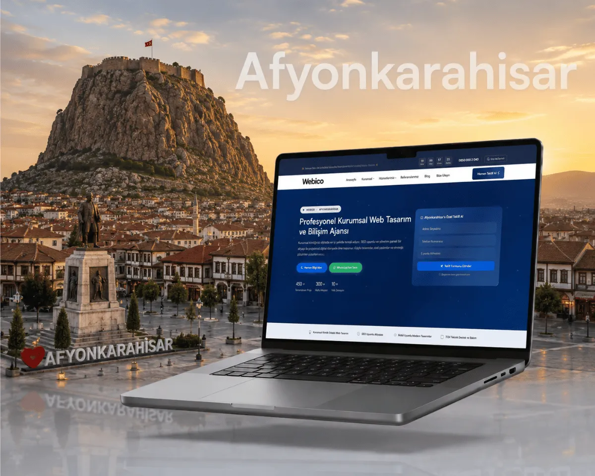 Afyonkarahisar Web Tasarım Hizmeti - Webioo