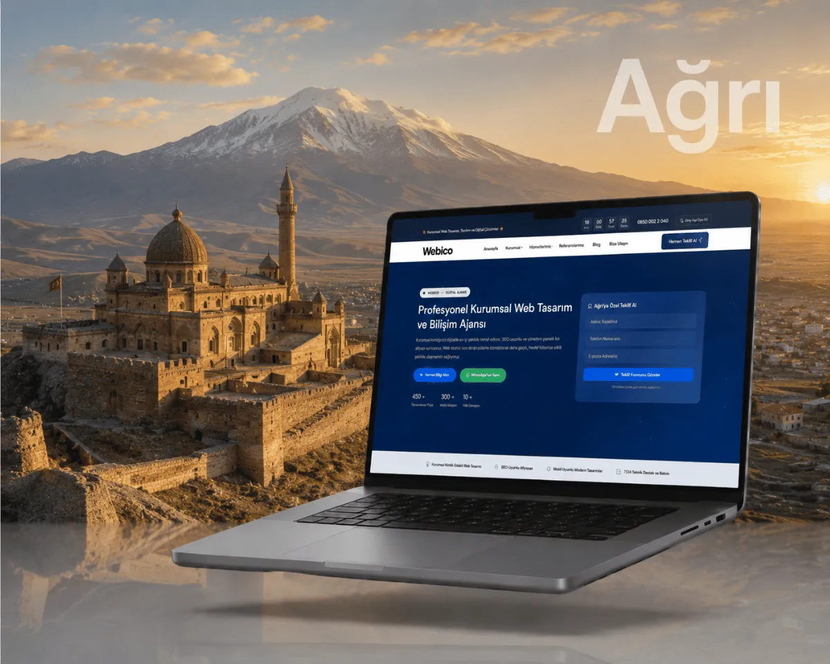 Ağrı Web Tasarım Hizmeti - Webioo