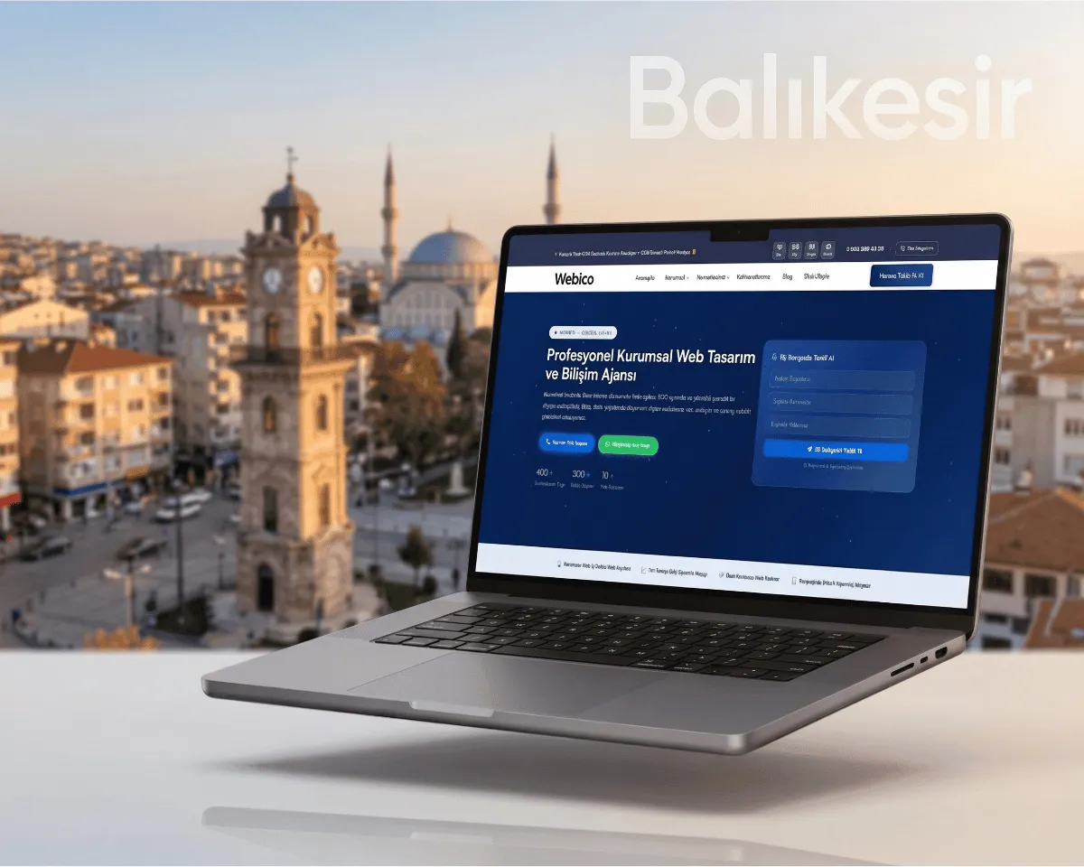 Balıkesir Web Tasarım Hizmeti - Webioo