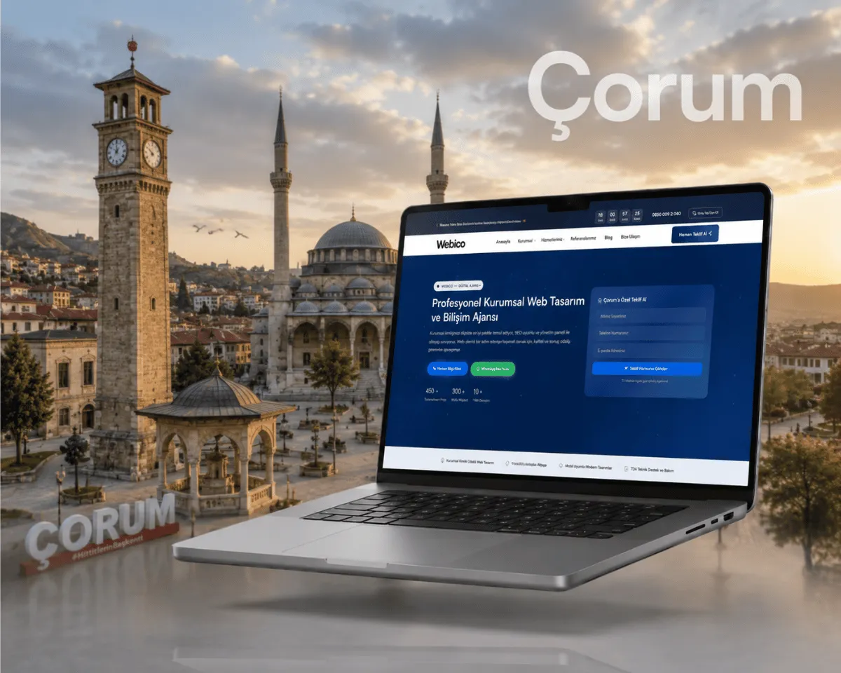 Çorum Web Tasarım Hizmeti - Webioo