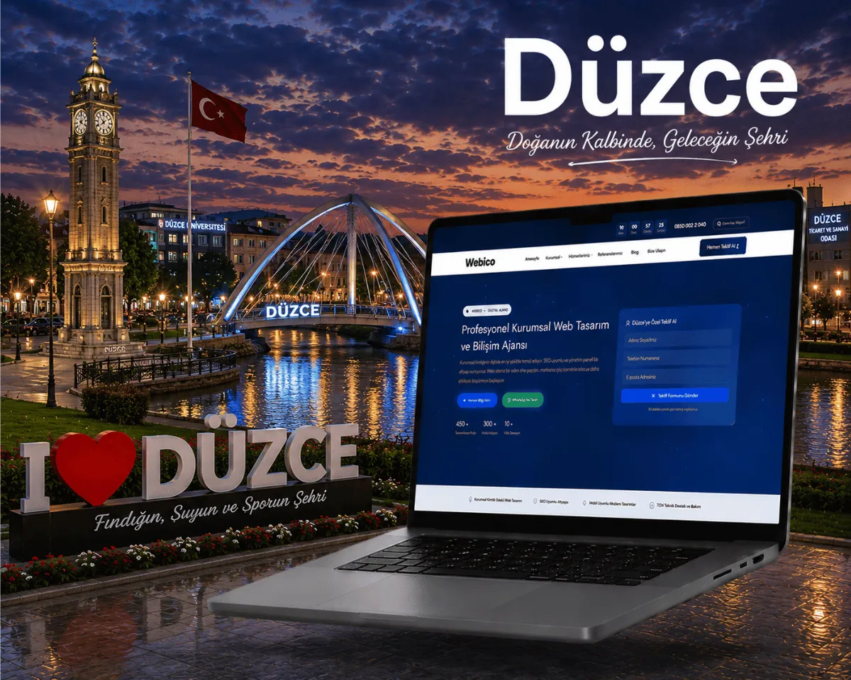 Düzce Web Tasarım Hizmeti - Webioo