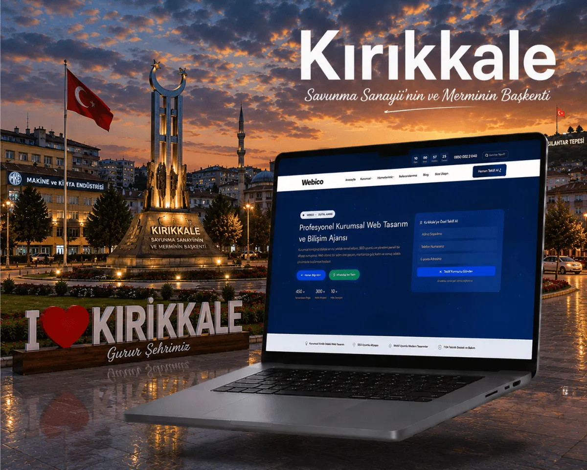 Kırıkkale Web Tasarım Hizmeti - Webioo