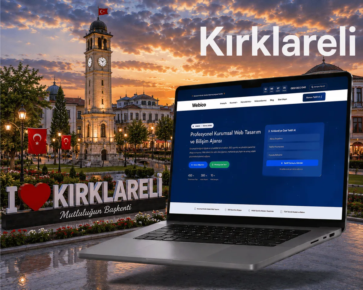 Kırklareli Web Tasarım - Webioo