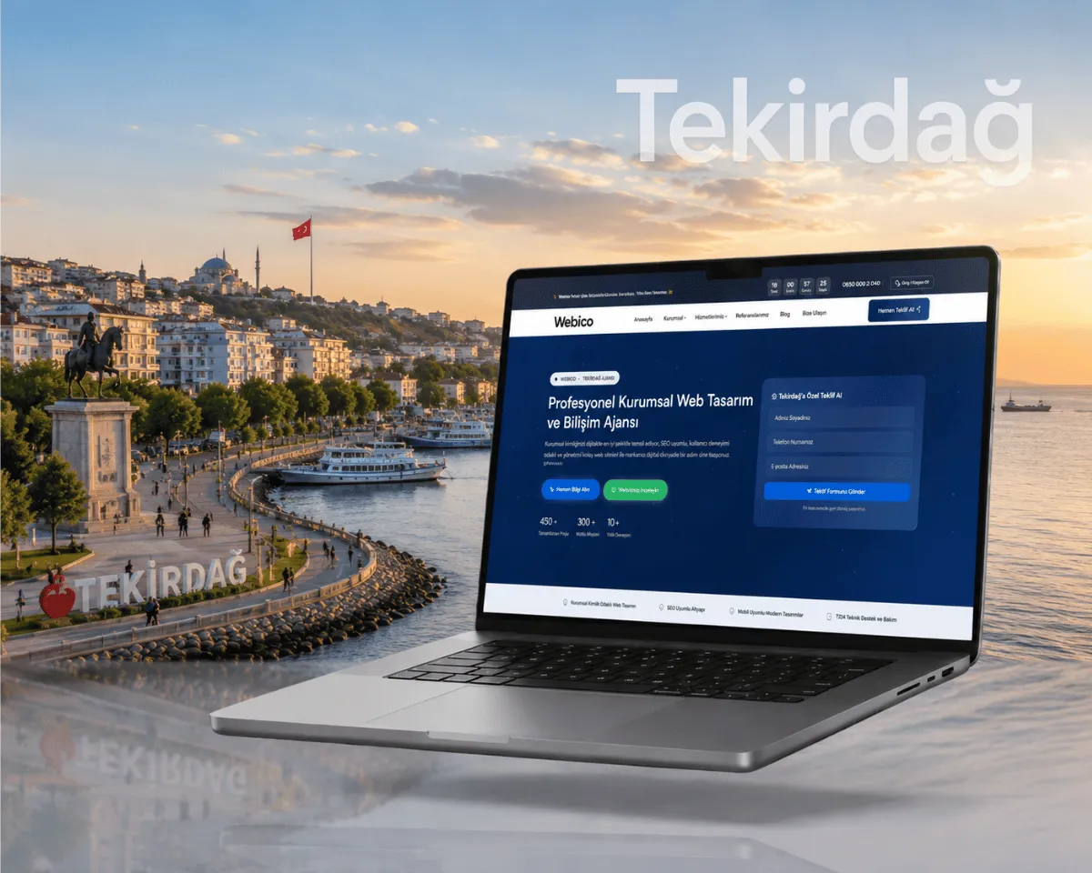 Tekirdağ Web Tasarım Hizmeti - Webioo