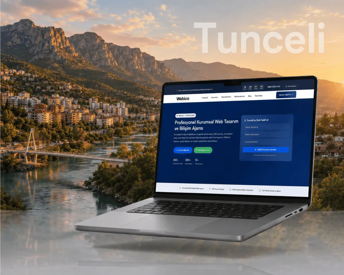 Tunceli Web Tasarım Hizmeti - Webioo