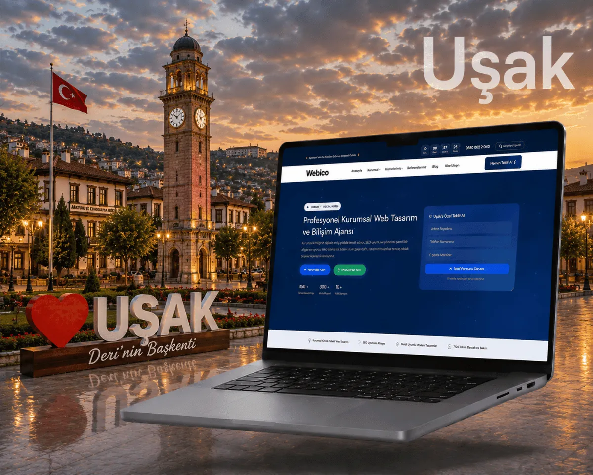 Uşak Web Tasarım - Webioo