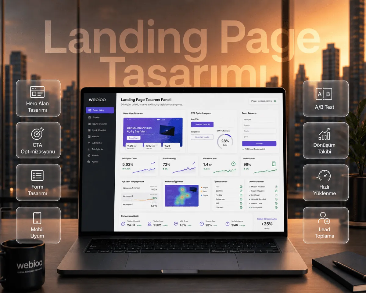 Landing Page Tasarımı hizmeti | Webioo