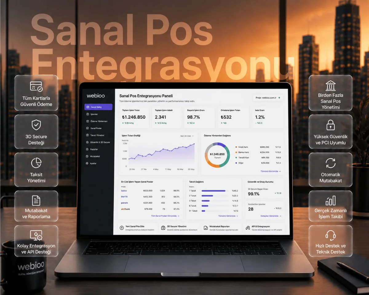 Sanal Pos Entegrasyonu hizmeti | Webioo