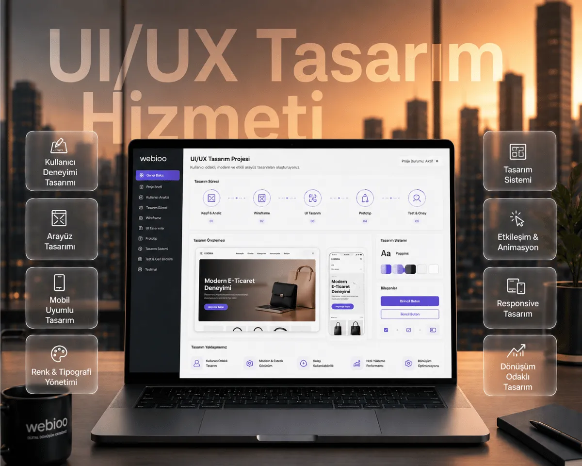 UI/UX Tasarım Hizmeti hizmeti | Webioo
