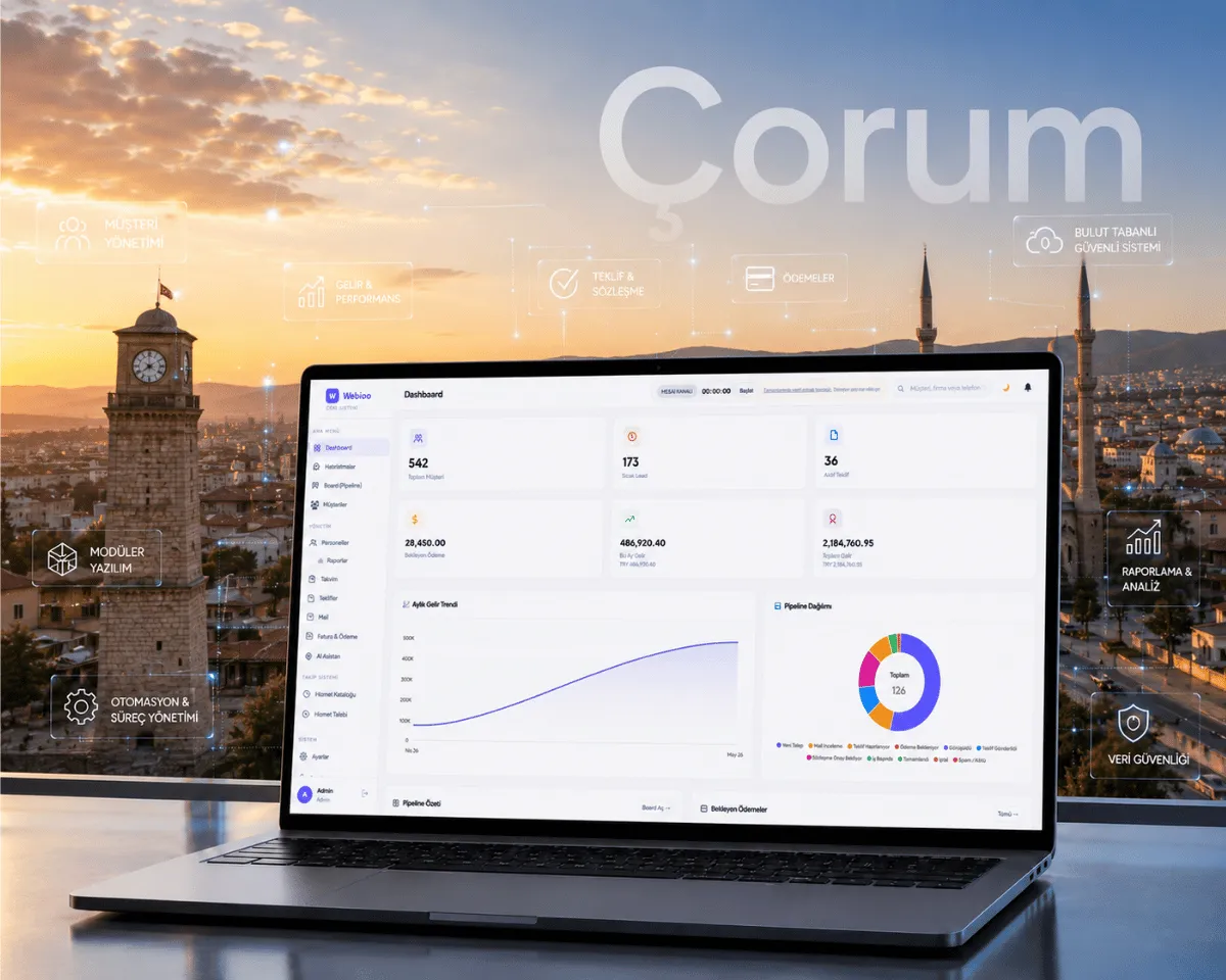Çorum Web Yazılım - Webioo