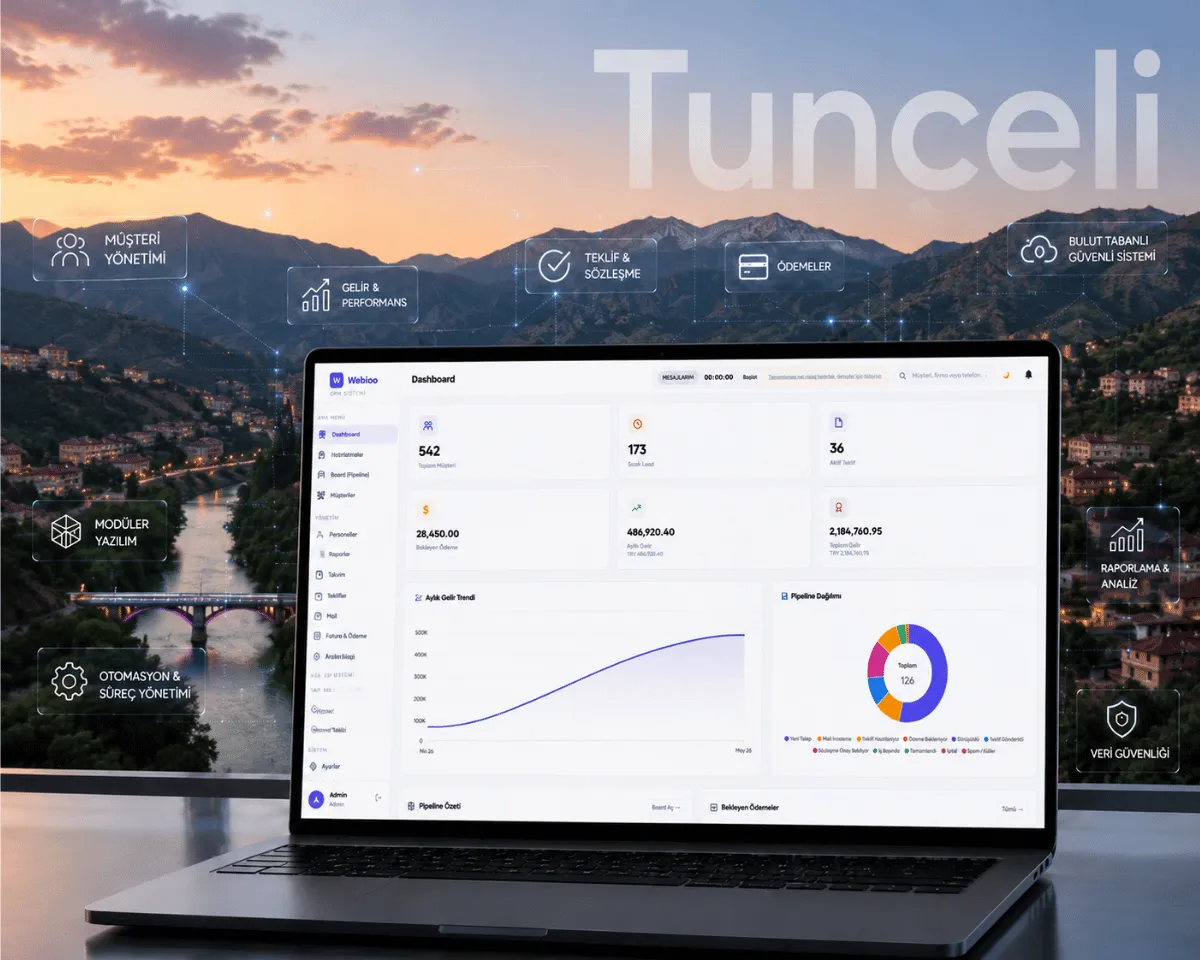 Tunceli web yazılım | Webioo