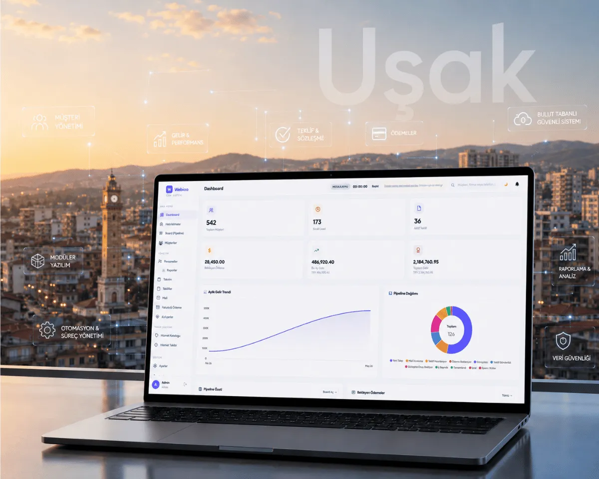 Uşak web yazılım | Webioo